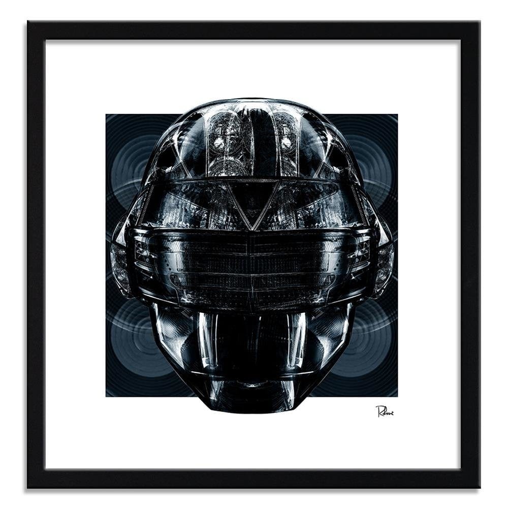 Glezna melnā rāmī - Helmet Music Home Trends