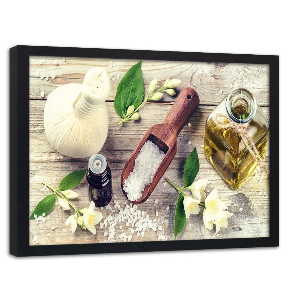 Glezna melnā rāmī - Herbs And Spices Home Trends