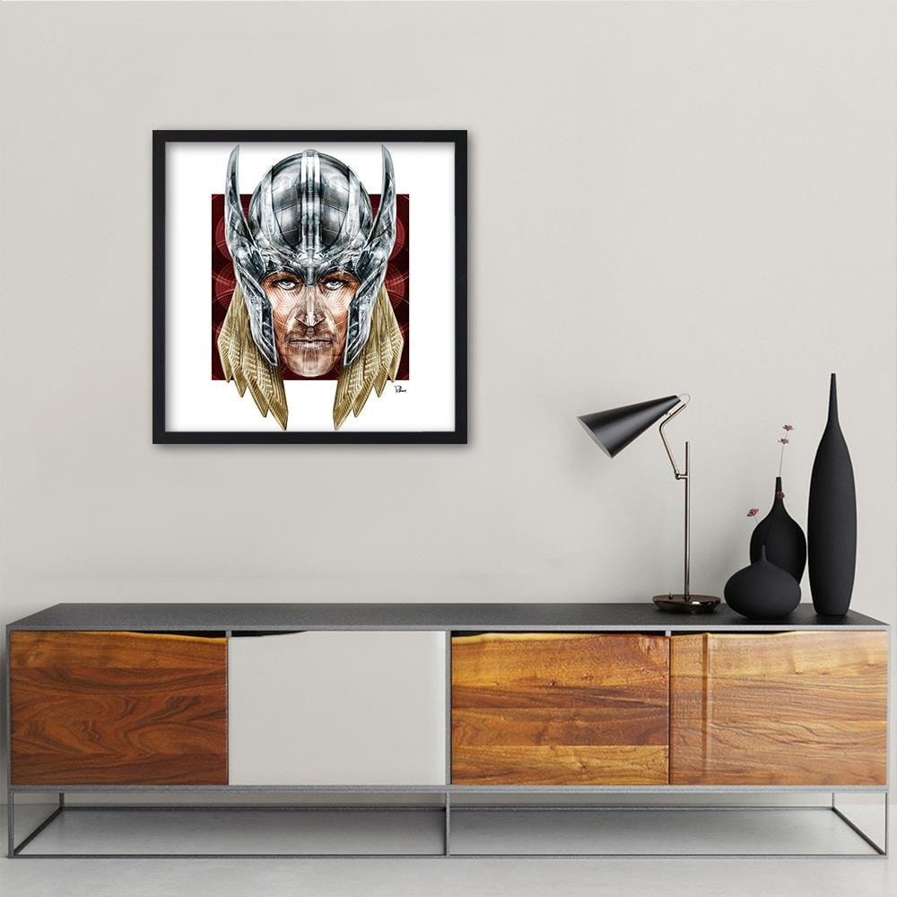 Glezna melnā rāmī - Hero With A Hammer Home Trends