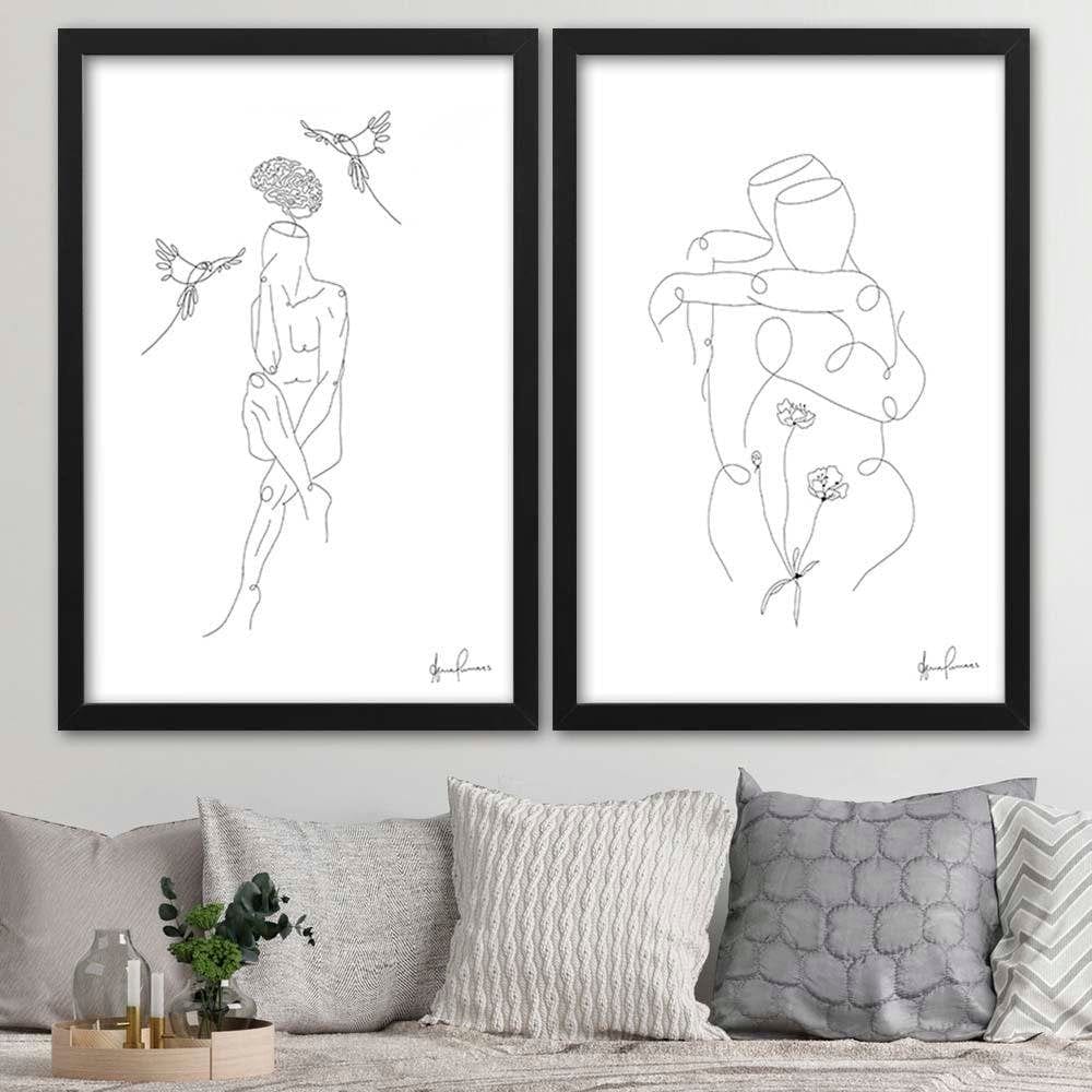 Glezna melnā rāmī - Hugged Home Trends
