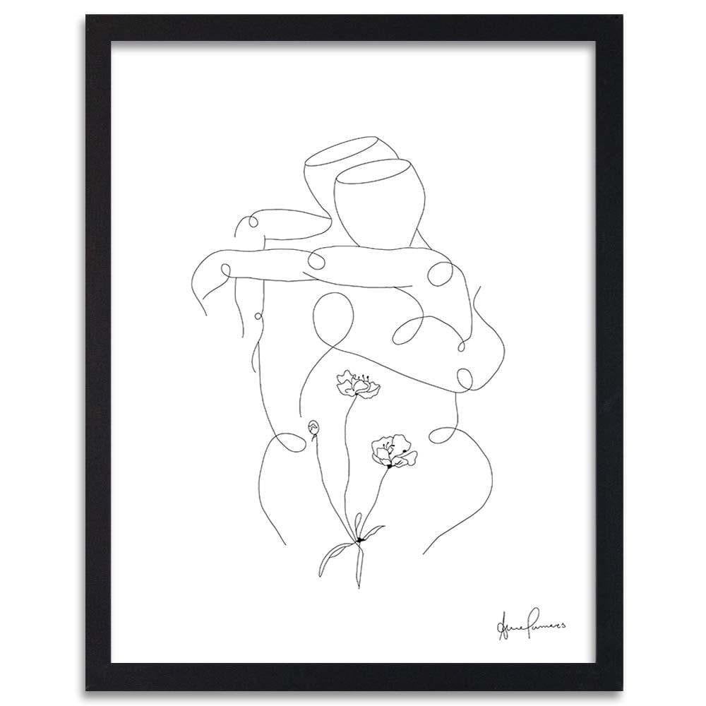 Glezna melnā rāmī - Hugged Home Trends