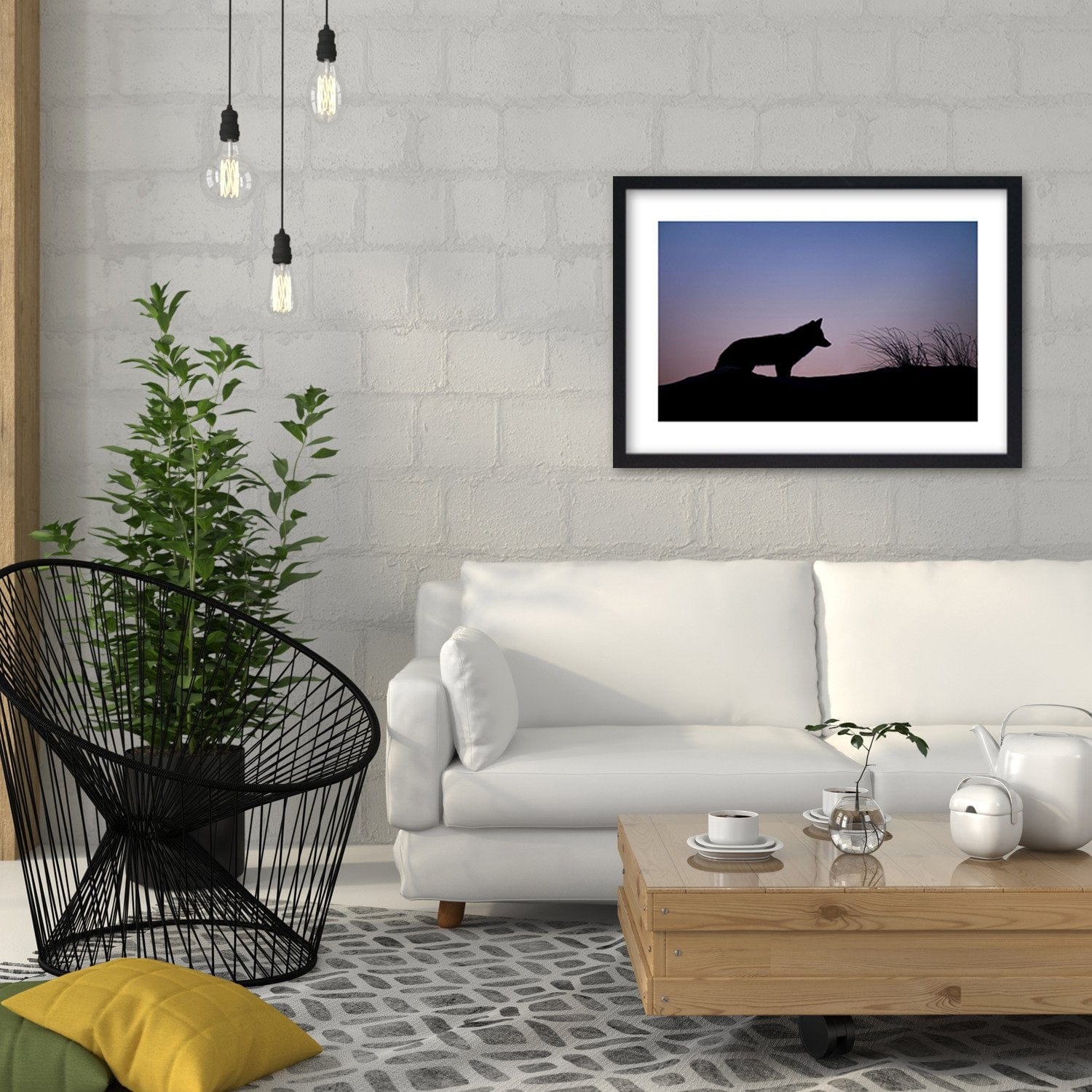 Glezna melnā rāmī - Hunt At Dawn Home Trends