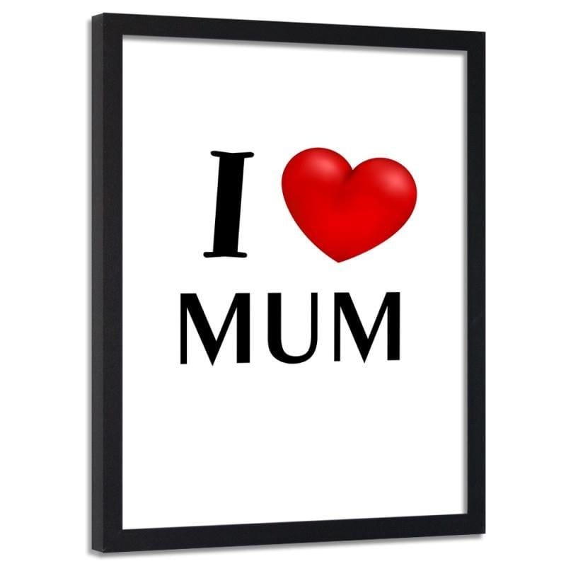 Glezna melnā rāmī - I love mummy Home Trends