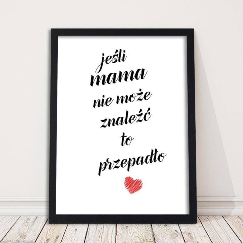 Glezna melnā rāmī - If Mom can't find Home Trends