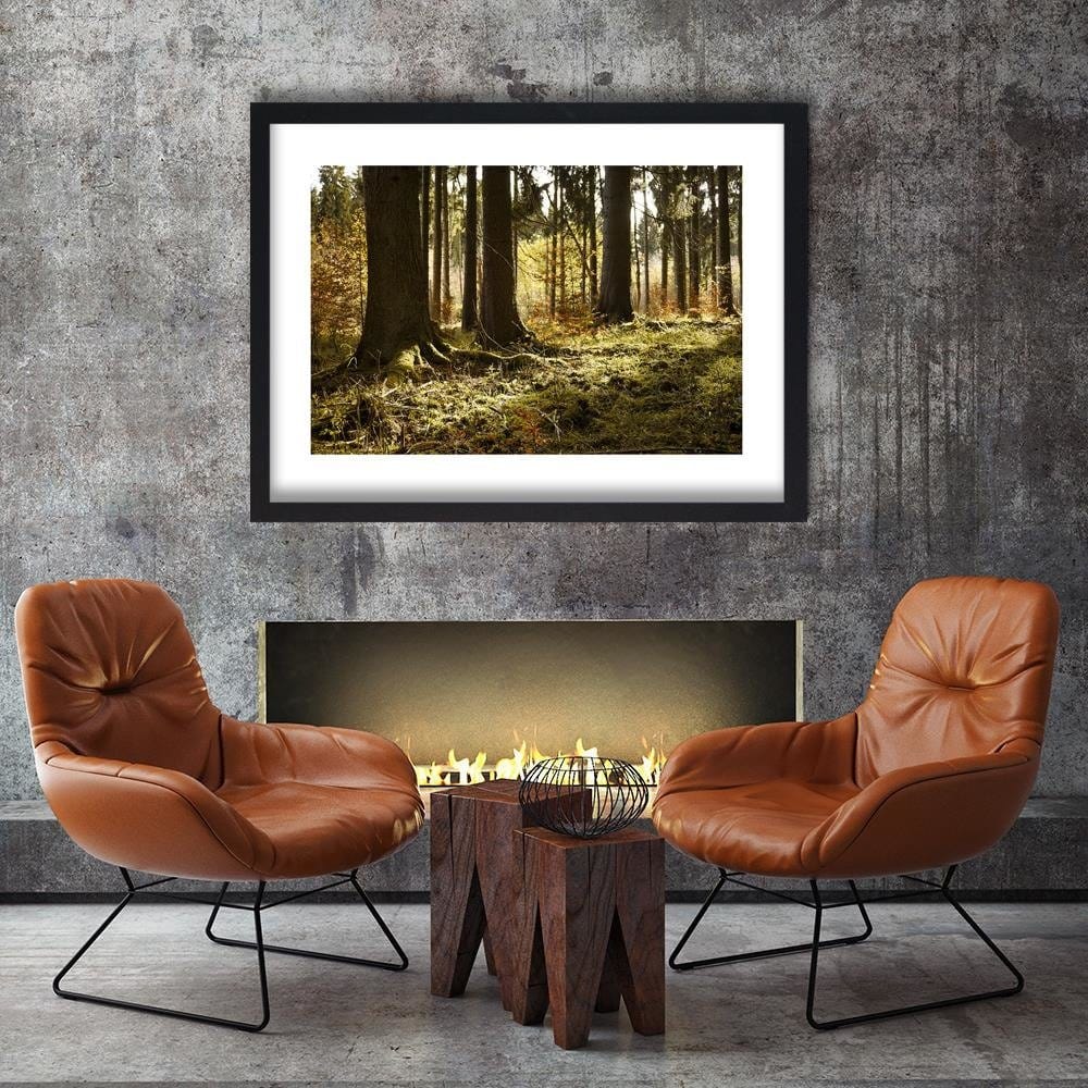 Glezna melnā rāmī - In The Forest Home Trends