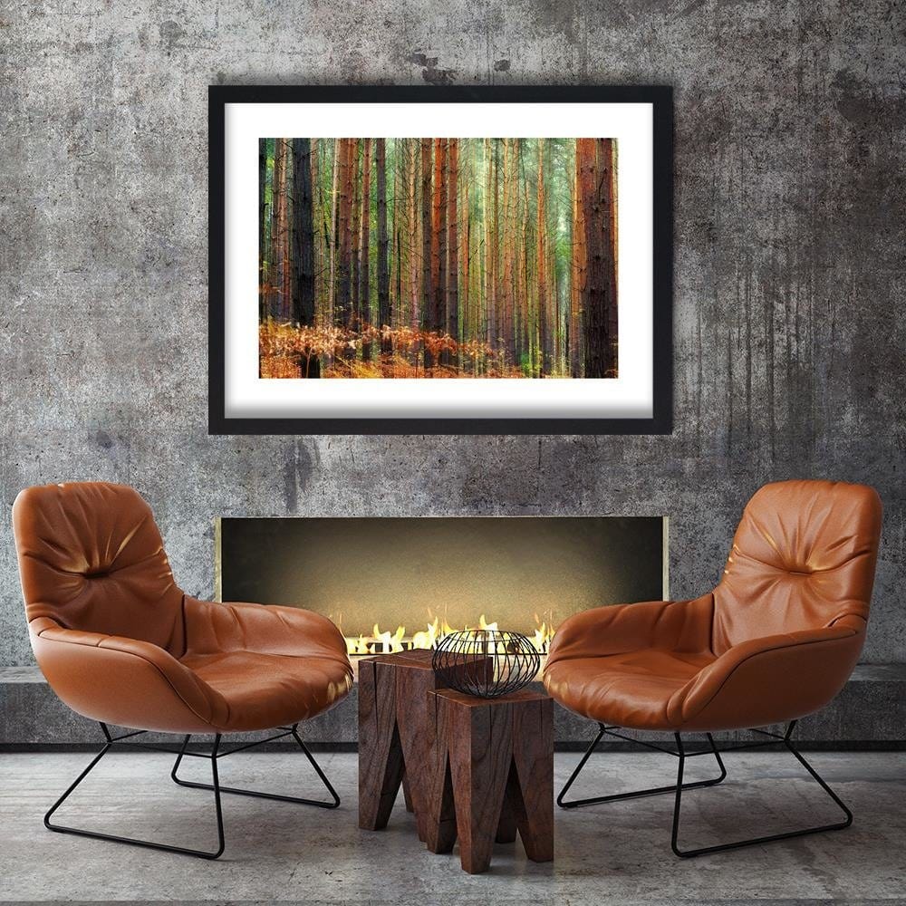 Glezna melnā rāmī - In The Middle Of A Forest Home Trends