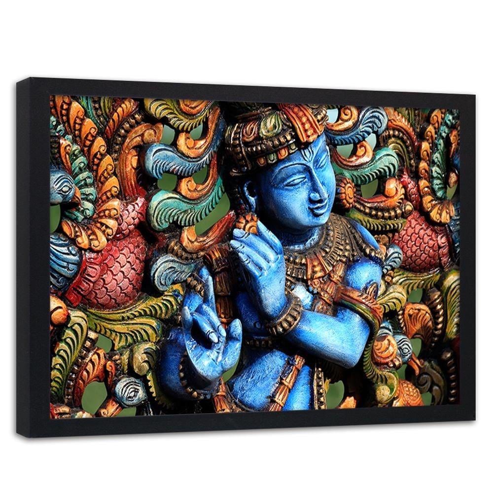 Glezna melnā rāmī - India Style Home Trends