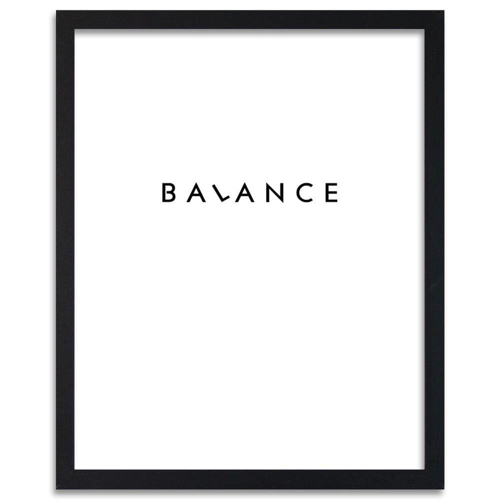 Glezna melnā rāmī - Inscription Balance Home Trends