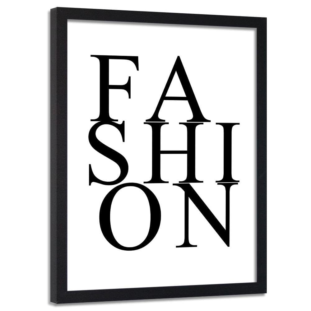 Glezna melnā rāmī - Inscription Fashion Home Trends