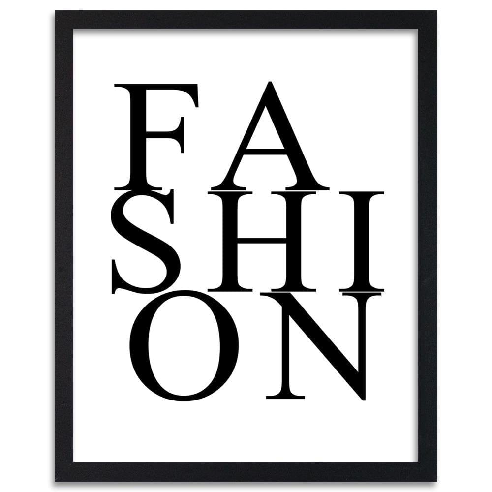 Glezna melnā rāmī - Inscription Fashion Home Trends