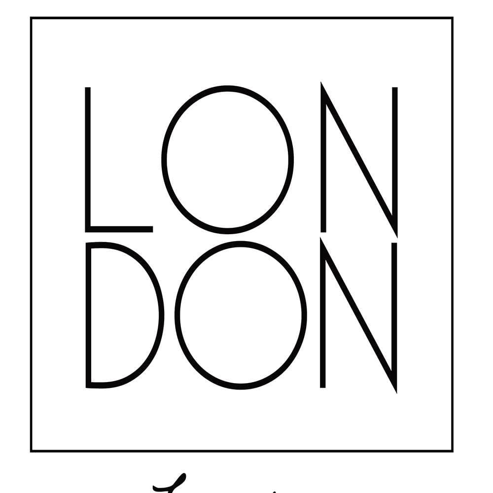 Glezna melnā rāmī - Inscription London Home Trends