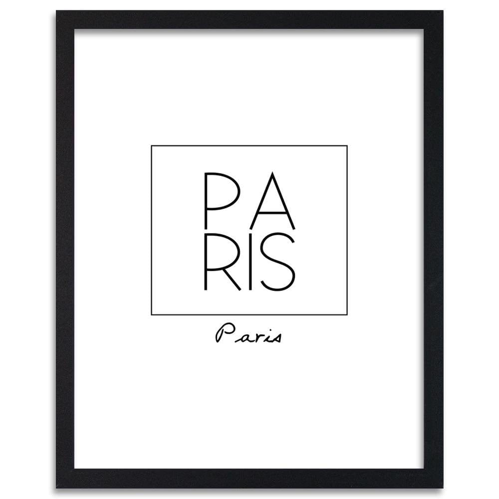 Glezna melnā rāmī - Inscription Paris Home Trends