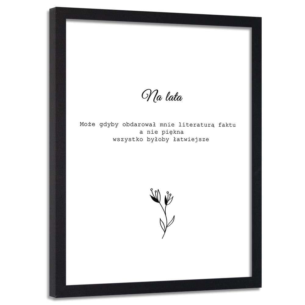 Glezna melnā rāmī - Inscriptions 1 Home Trends