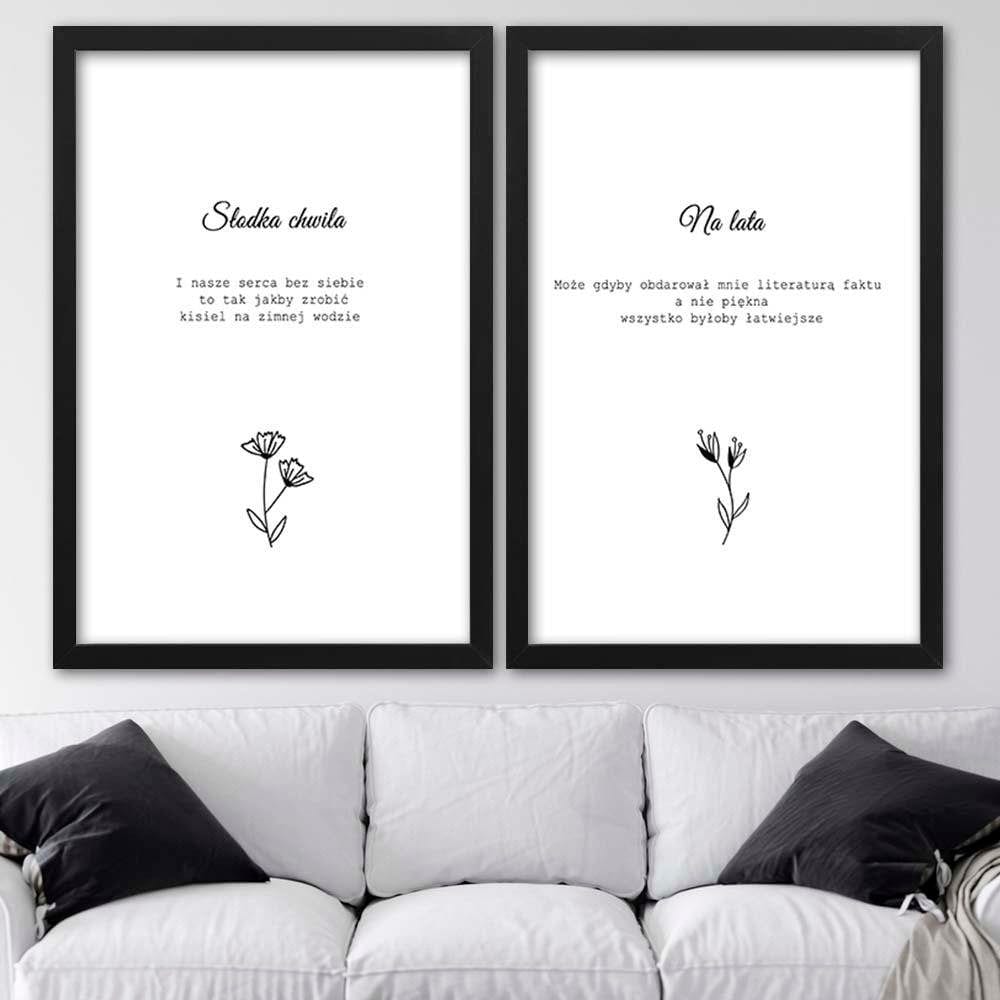 Glezna melnā rāmī - Inscriptions 1 Home Trends