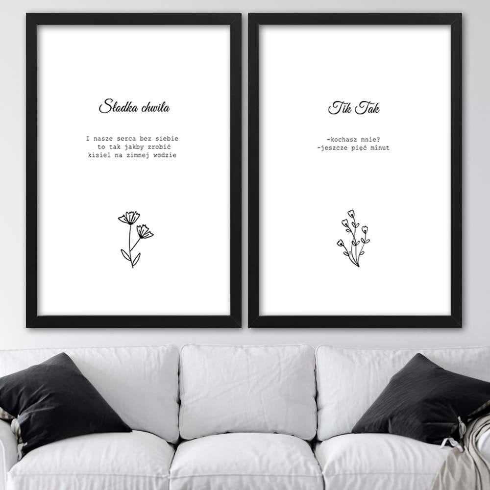 Glezna melnā rāmī - Inscriptions 4 Home Trends