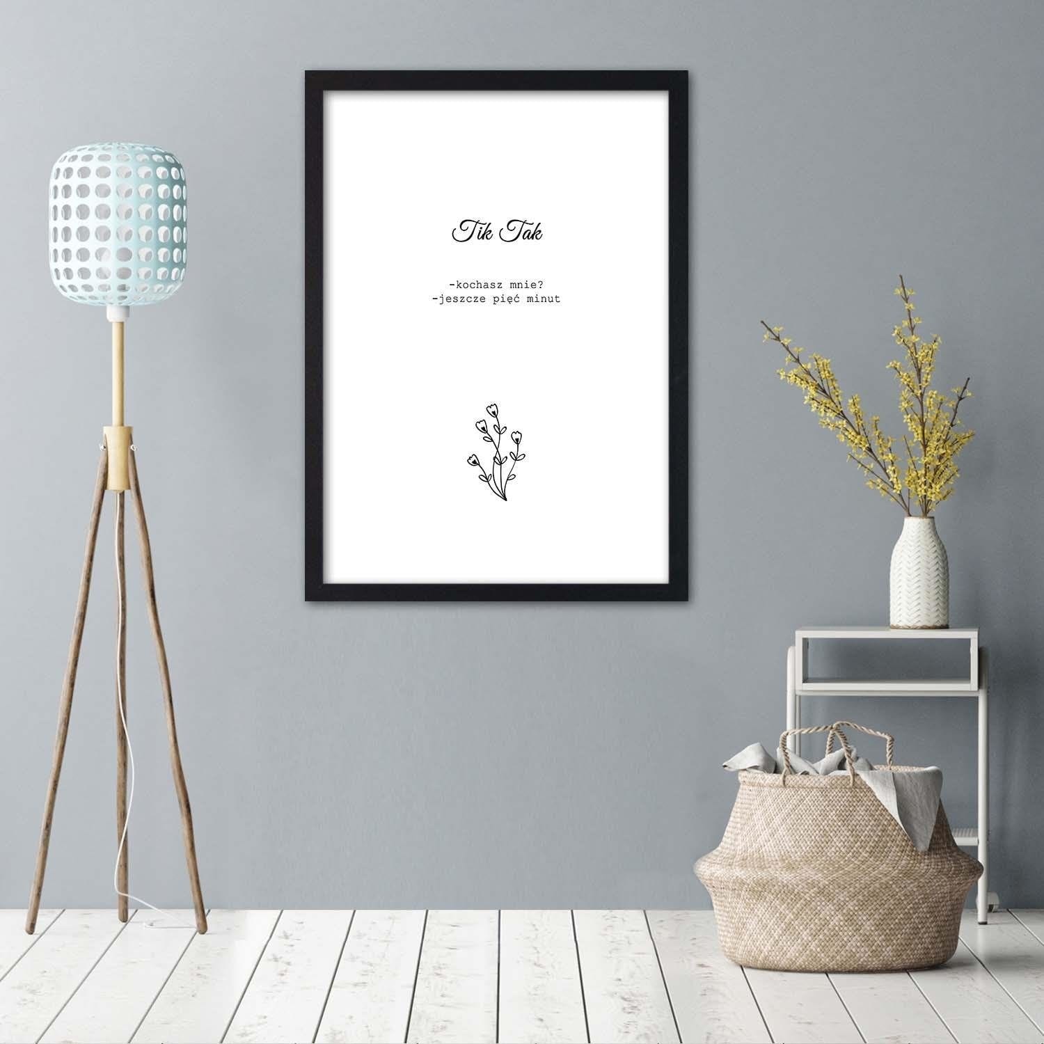 Glezna melnā rāmī - Inscriptions 4 Home Trends