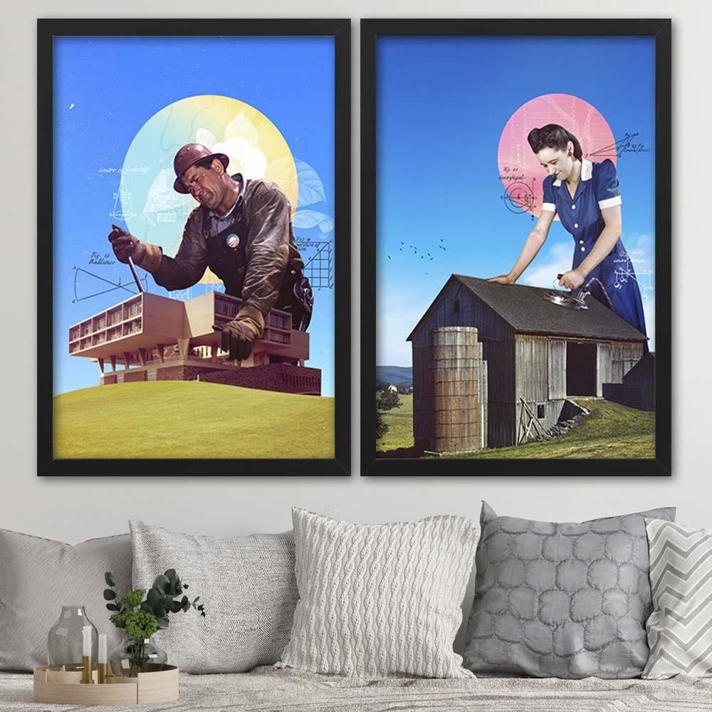 Glezna melnā rāmī - Ironing Home Trends