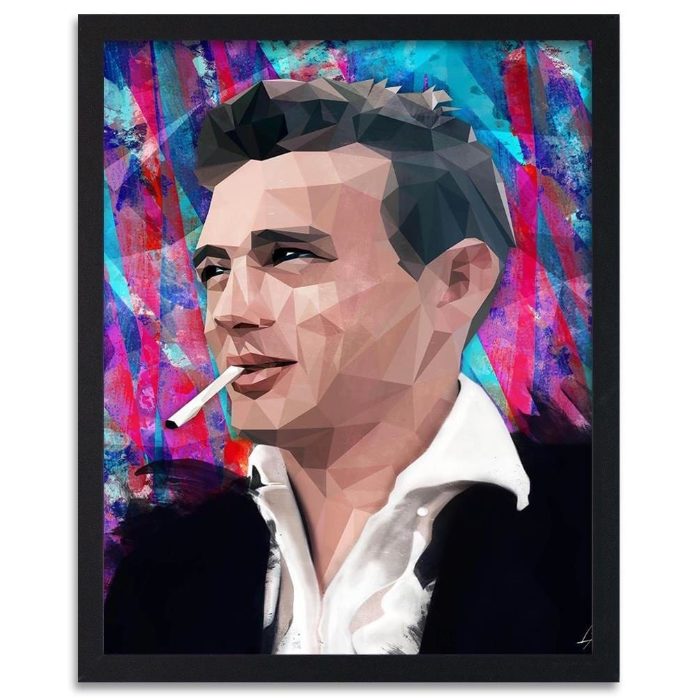 Glezna melnā rāmī - James Dean Home Trends