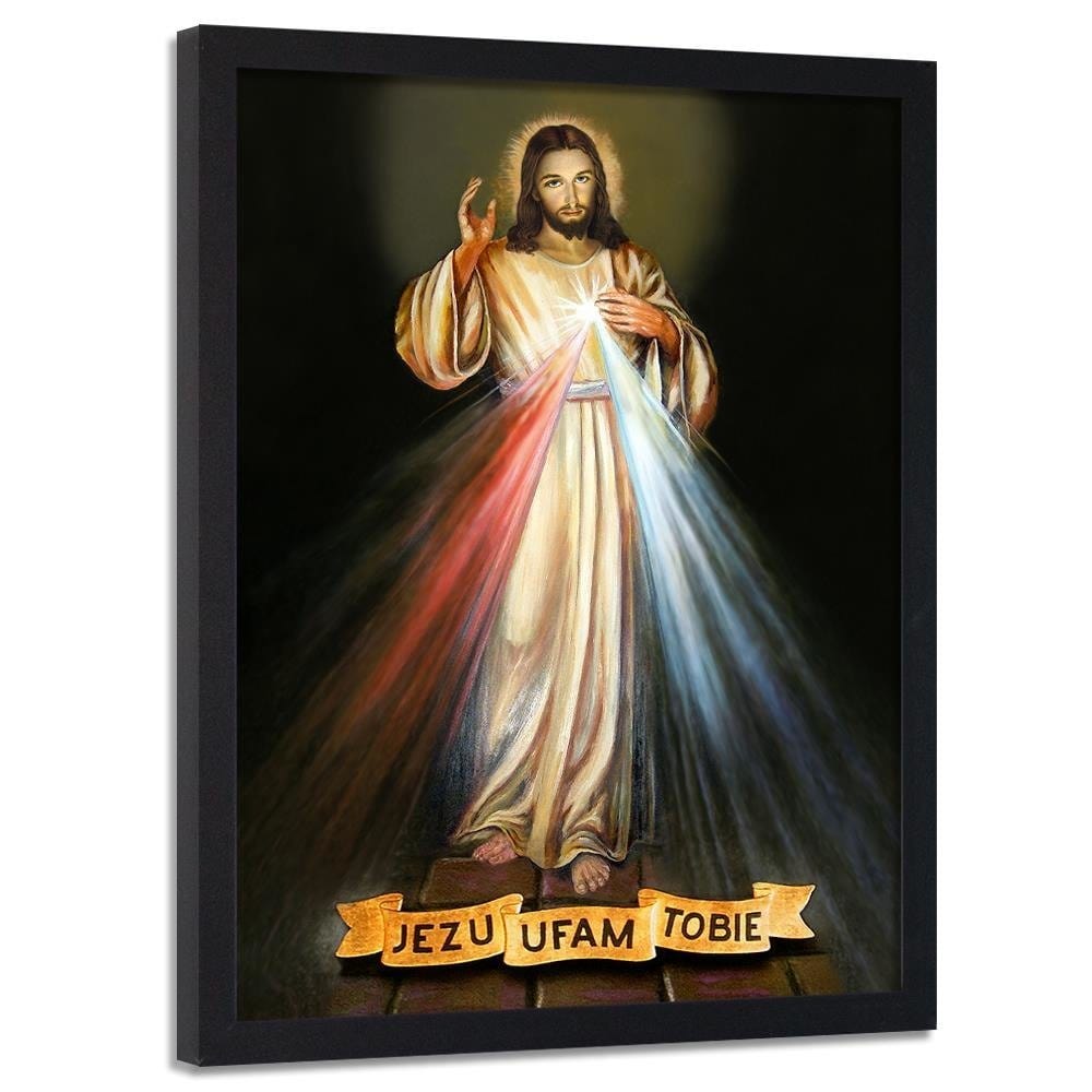 Glezna melnā rāmī - Jesus Christ Home Trends