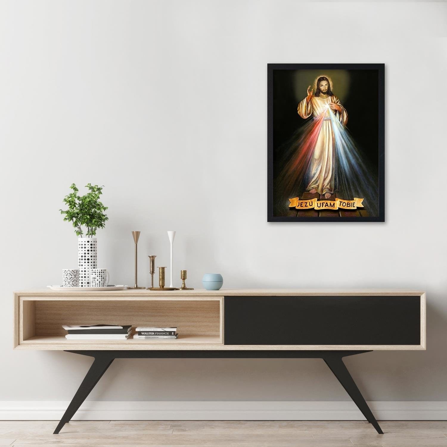 Glezna melnā rāmī - Jesus Christ Home Trends
