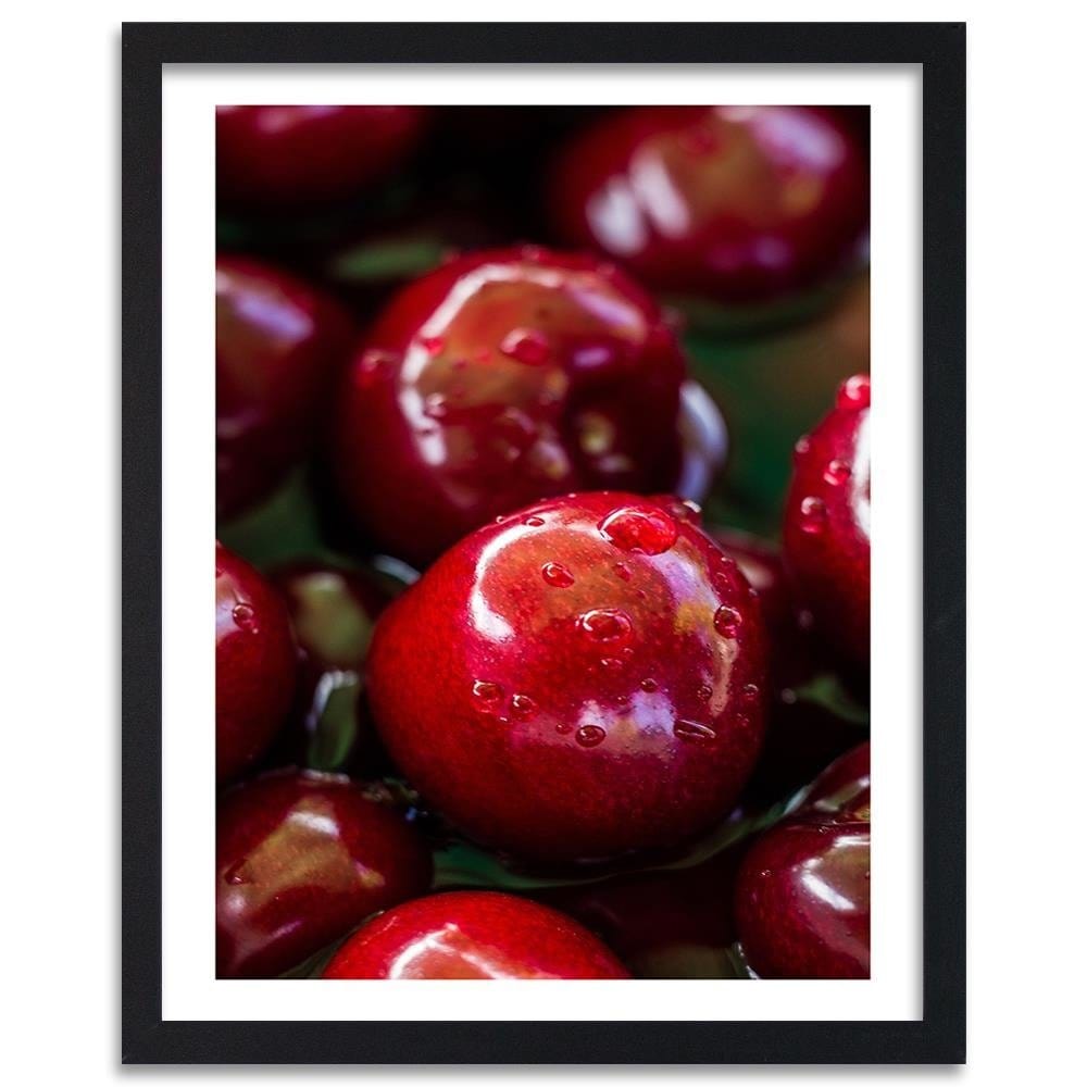 Glezna melnā rāmī - Juicy Cherries Home Trends