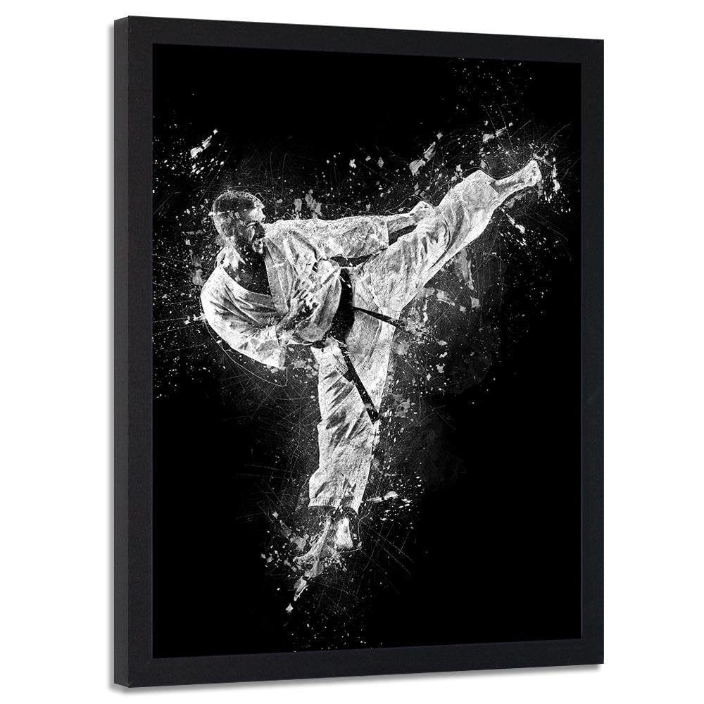 Glezna melnā rāmī - Karateka Home Trends