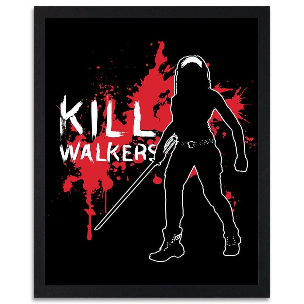 Glezna melnā rāmī - Kill Walkers Image Black And White Home Trends