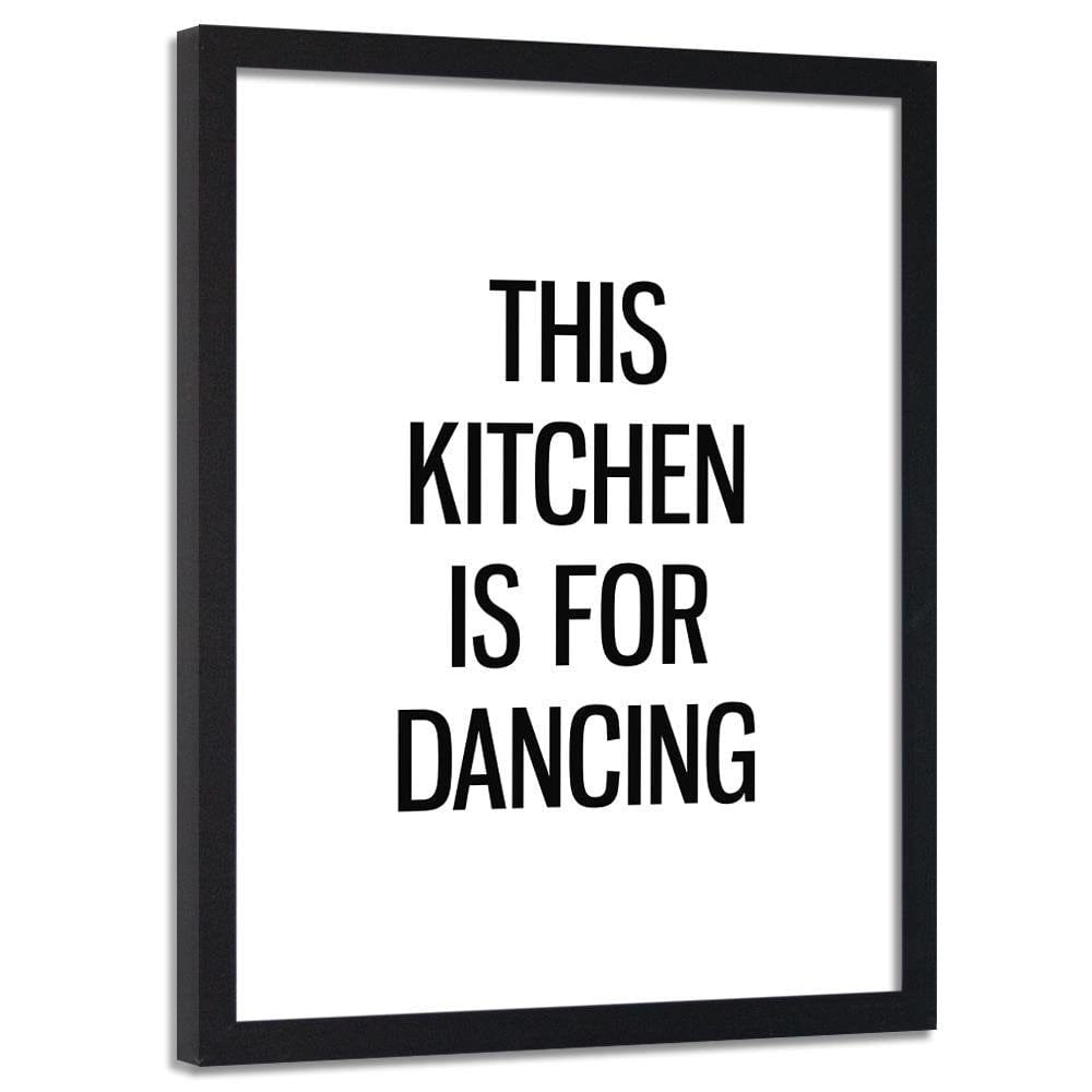 Glezna melnā rāmī - Kitchen To Dance Home Trends
