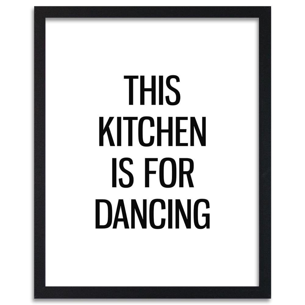 Glezna melnā rāmī - Kitchen To Dance Home Trends