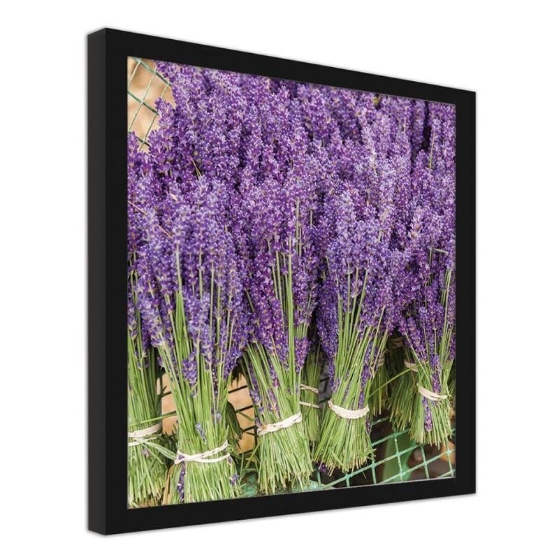 Glezna melnā rāmī - Lavender bouquets Home Trends