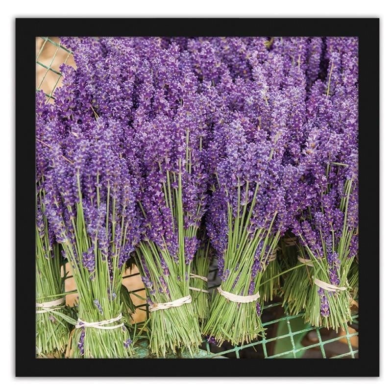 Glezna melnā rāmī - Lavender bouquets Home Trends