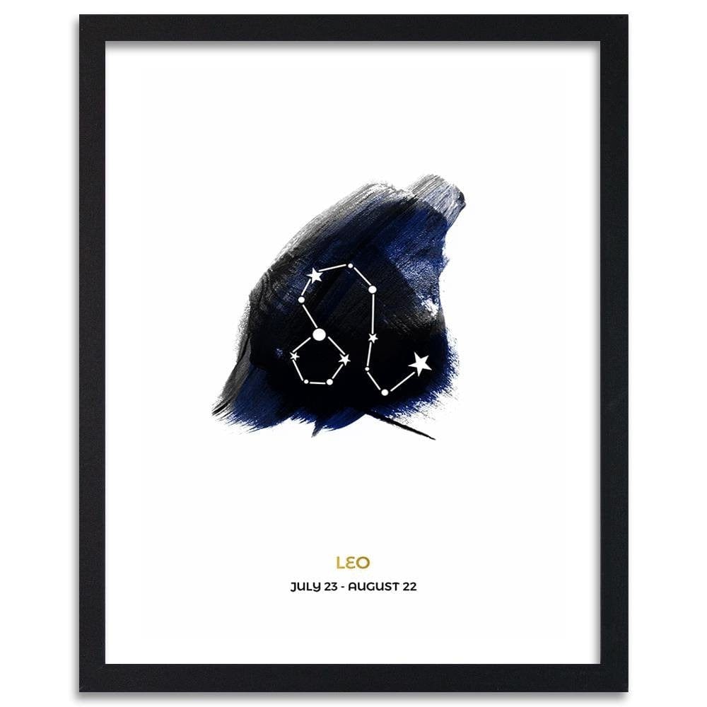 Glezna melnā rāmī - Le Zodiac Sign Home Trends