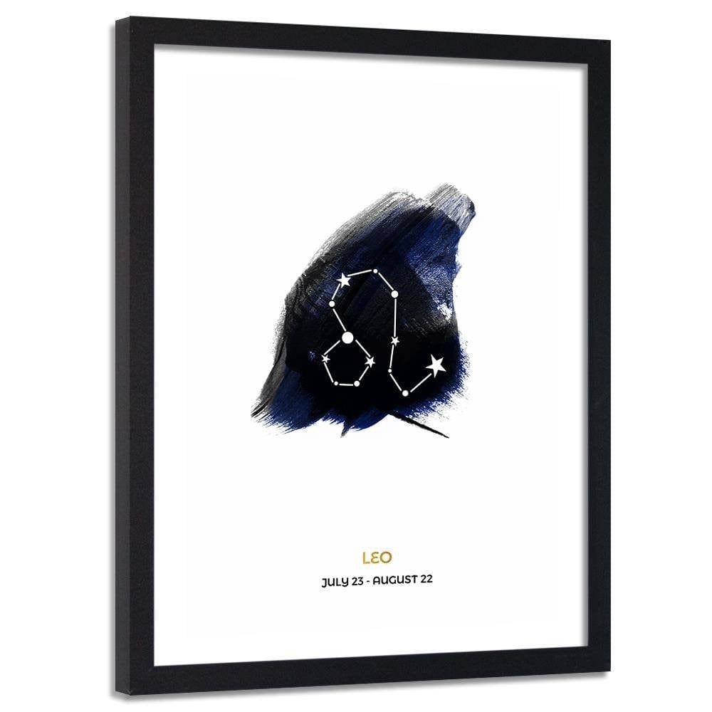 Glezna melnā rāmī - Le Zodiac Sign Home Trends