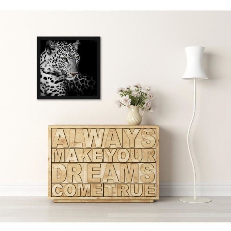 Glezna melnā rāmī - Leopard Home Trends