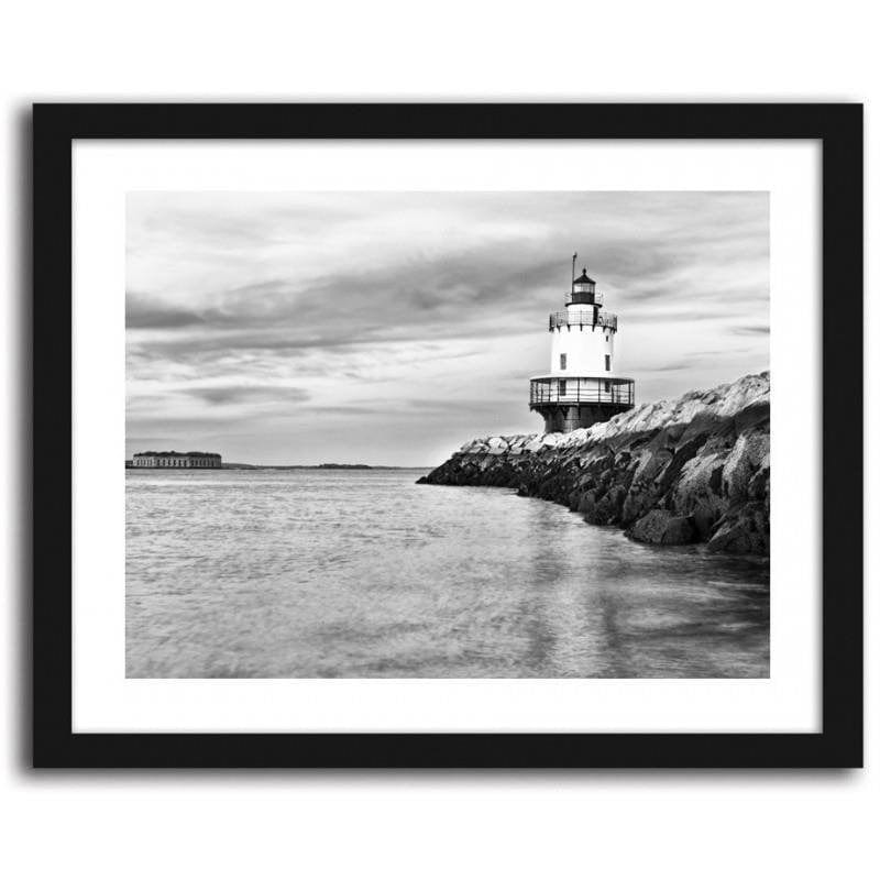 Glezna melnā rāmī - Lighthouse Home Trends