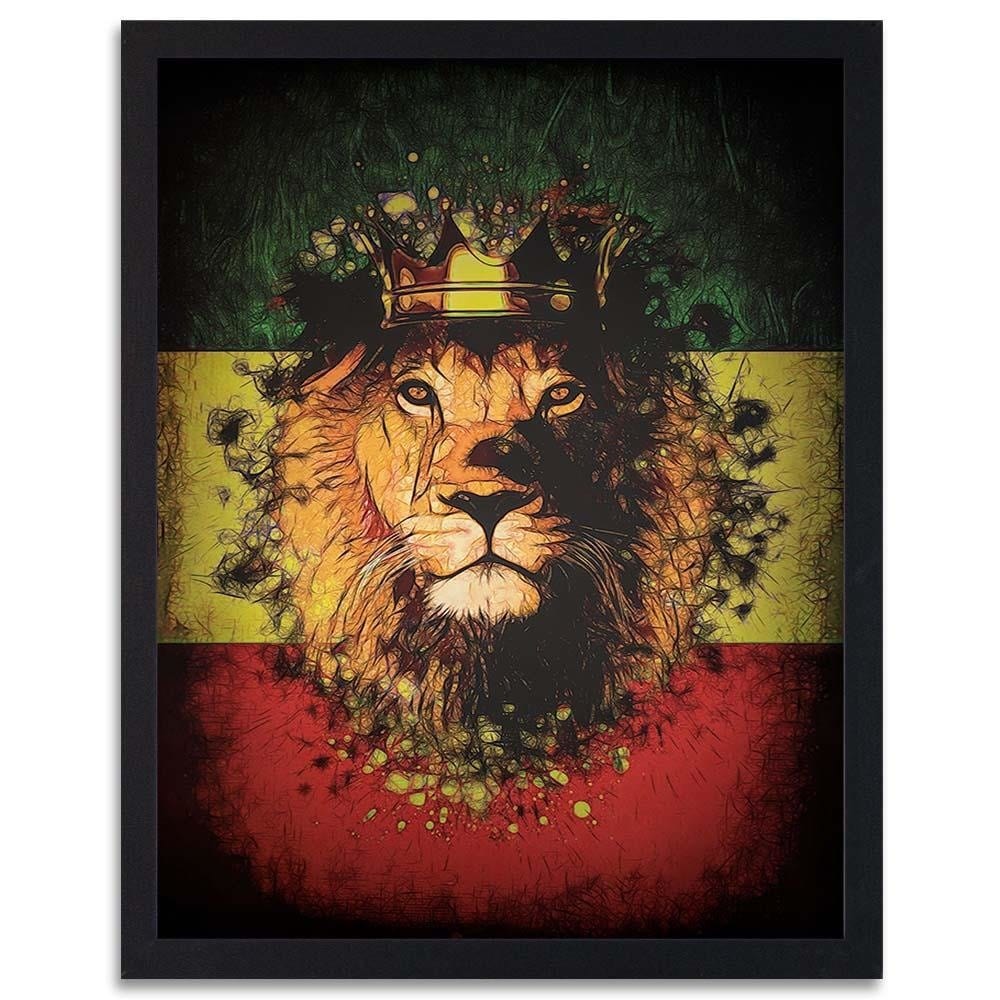 Glezna melnā rāmī - Lion King Home Trends