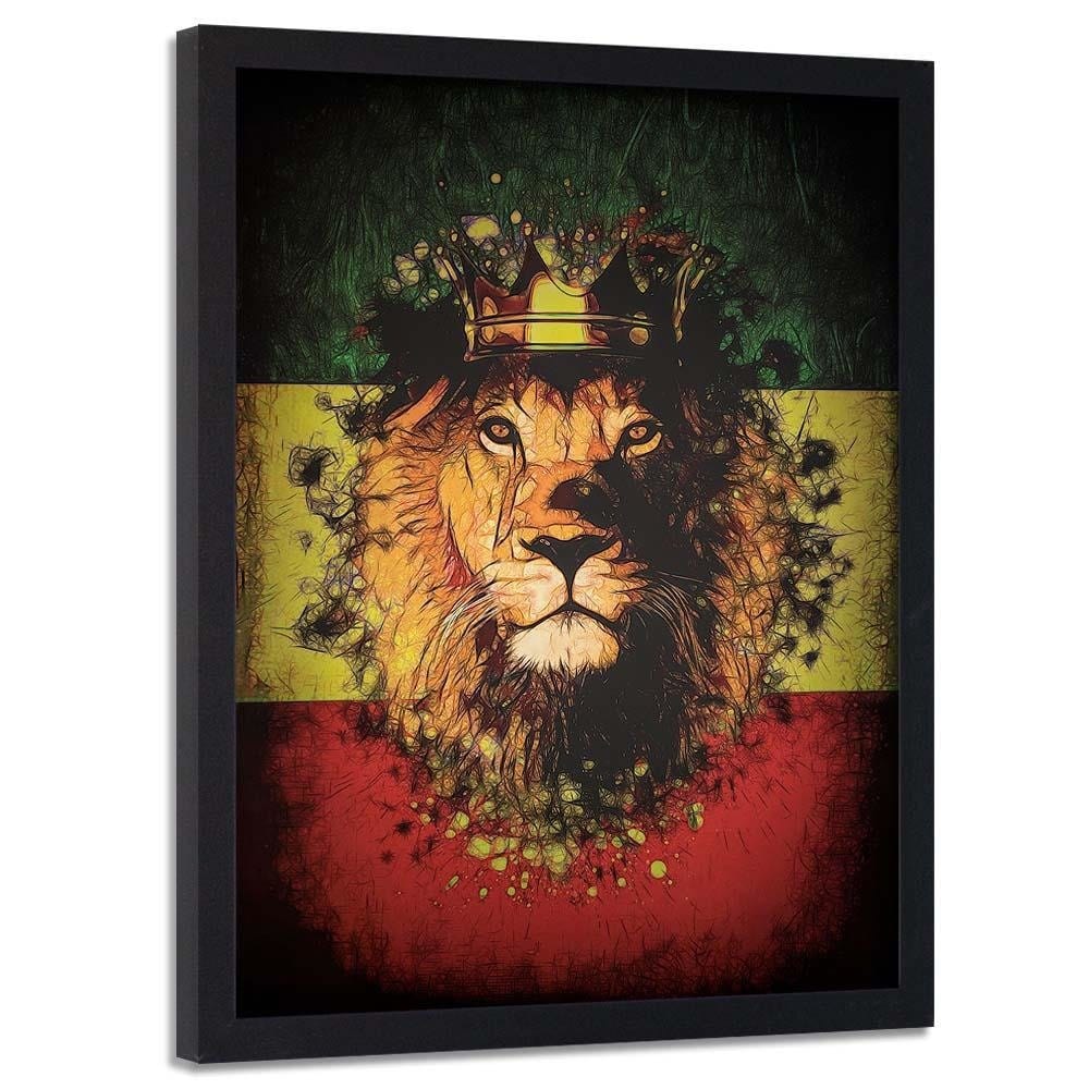 Glezna melnā rāmī - Lion King Home Trends