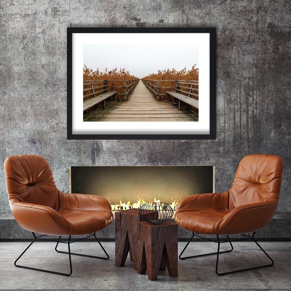 Glezna melnā rāmī - Long Bridge Home Trends