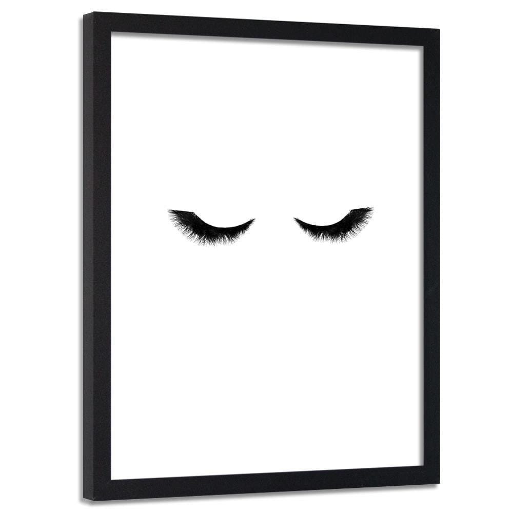 Glezna melnā rāmī - Long Eyelashes Home Trends