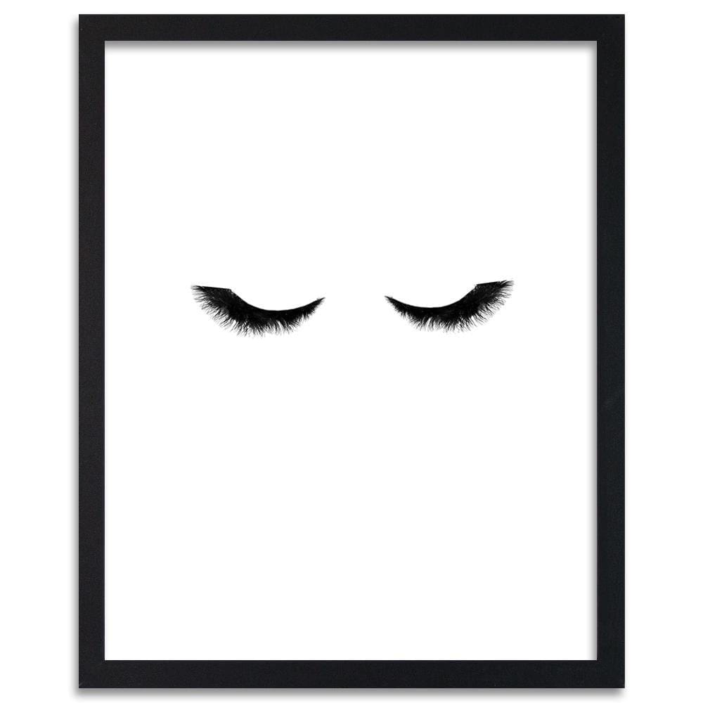 Glezna melnā rāmī - Long Eyelashes Home Trends