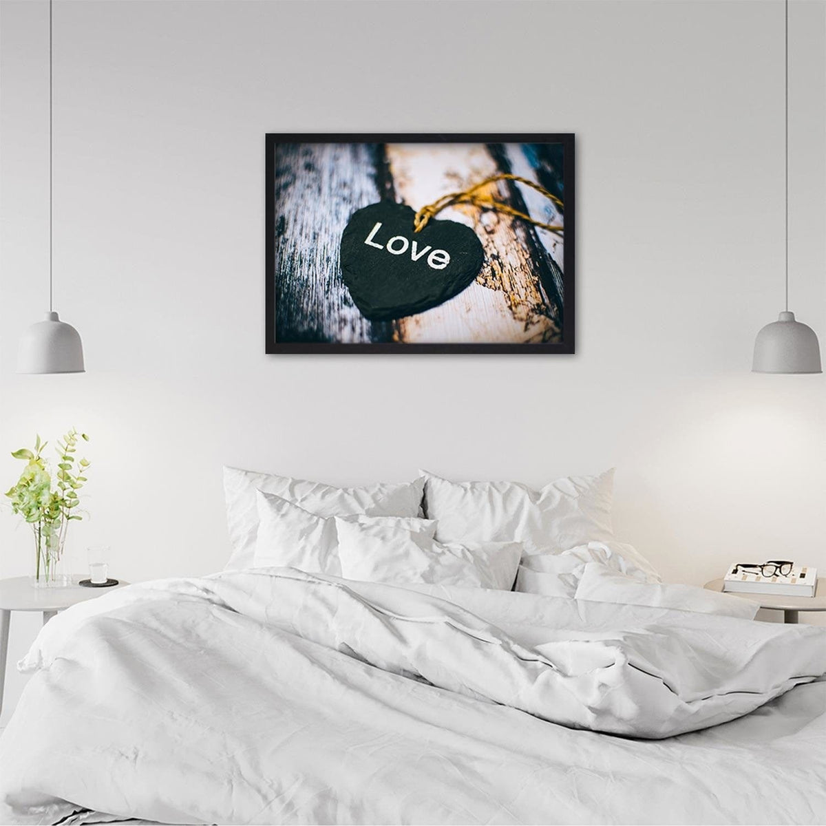 Glezna melnā rāmī - Love Nackle Home Trends