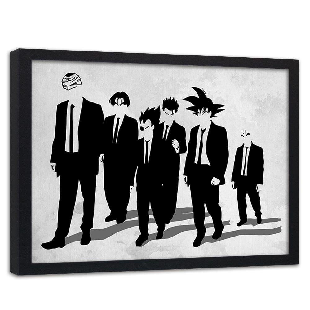 Glezna melnā rāmī - Man In Black Goku Home Trends