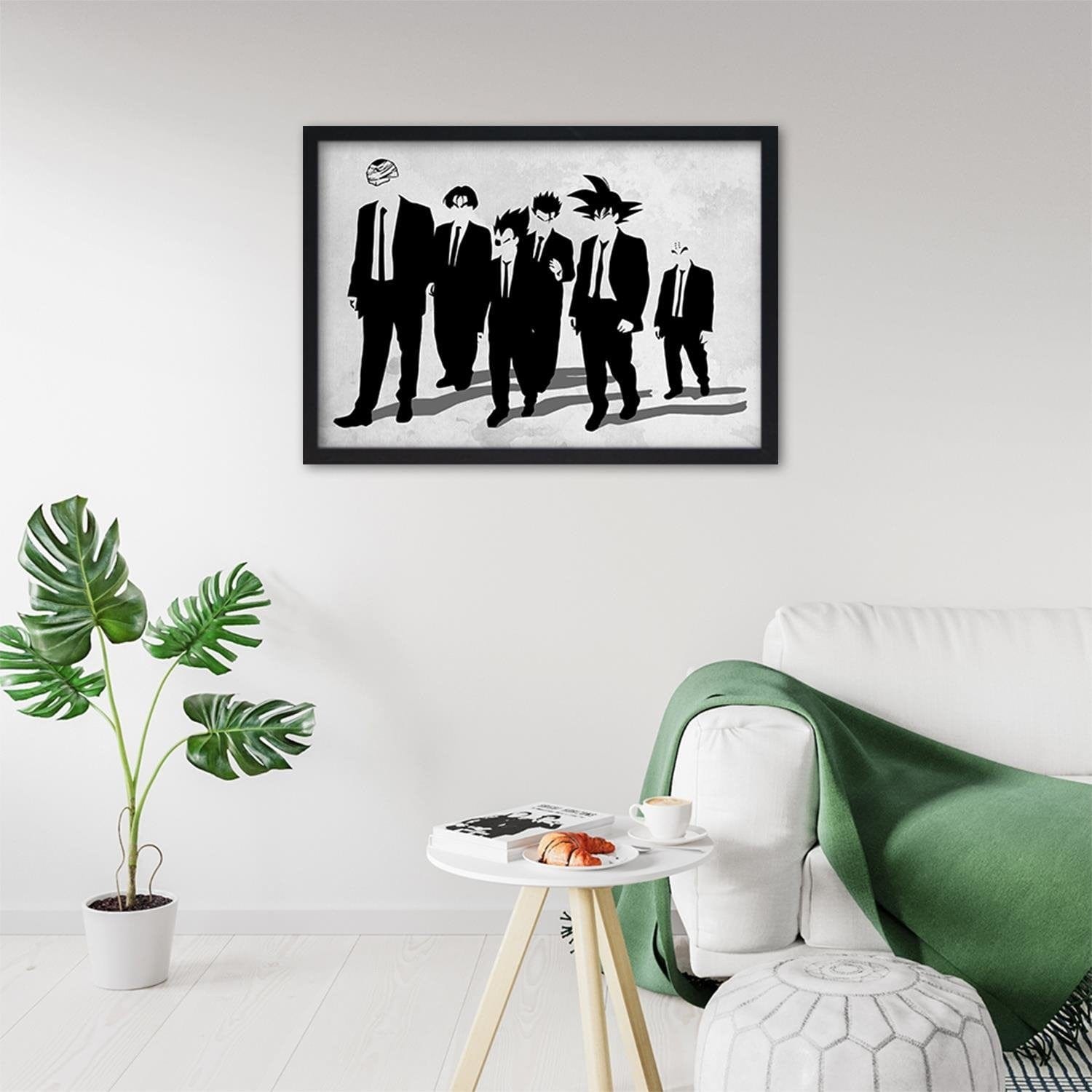Glezna melnā rāmī - Man In Black Goku Home Trends