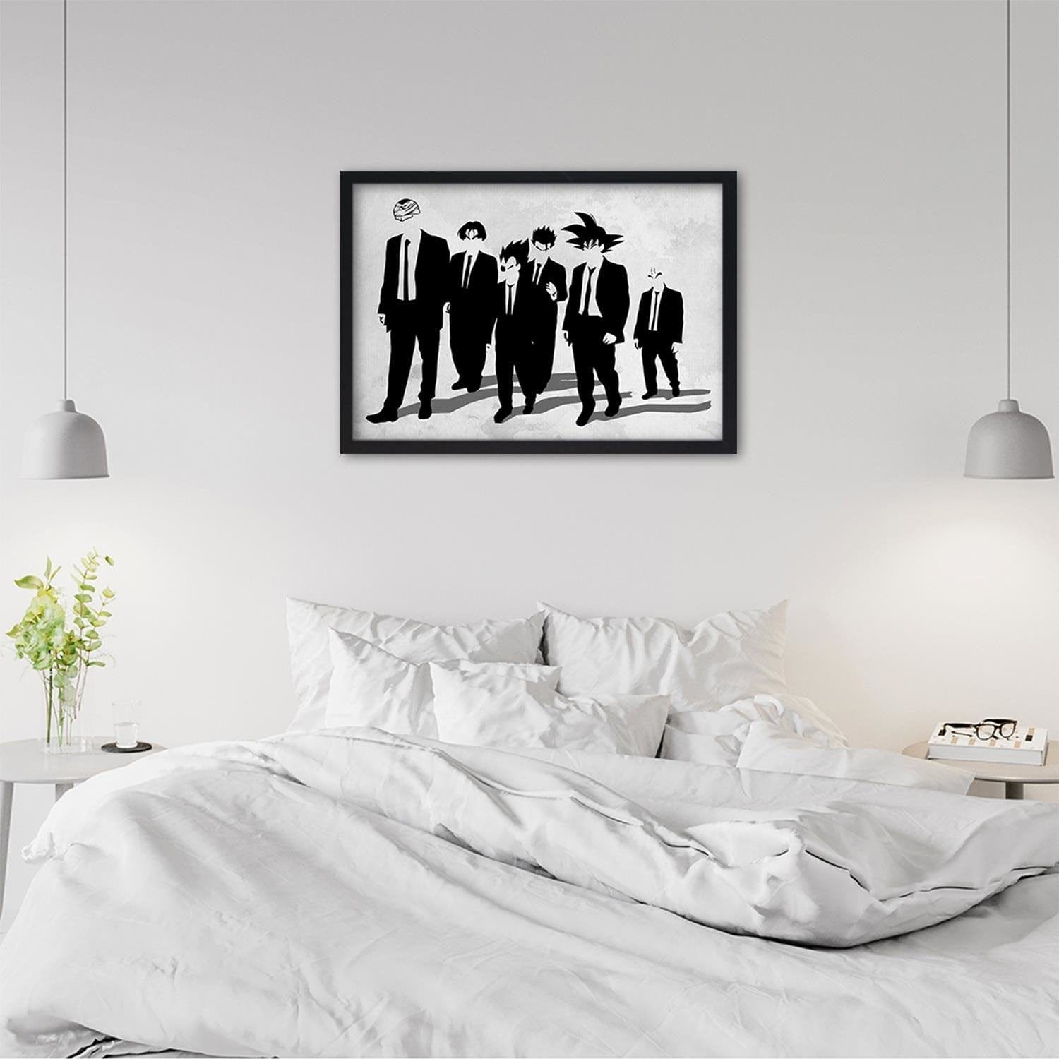 Glezna melnā rāmī - Man In Black Goku Home Trends