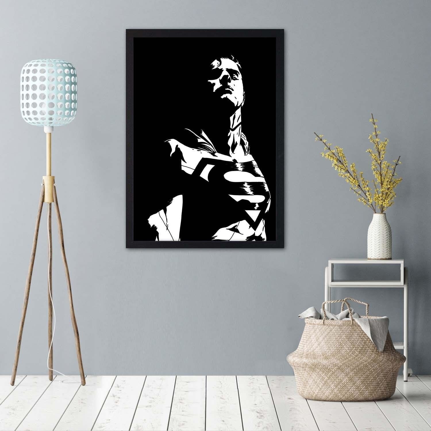 Glezna melnā rāmī - Man Of Steel 1 Home Trends