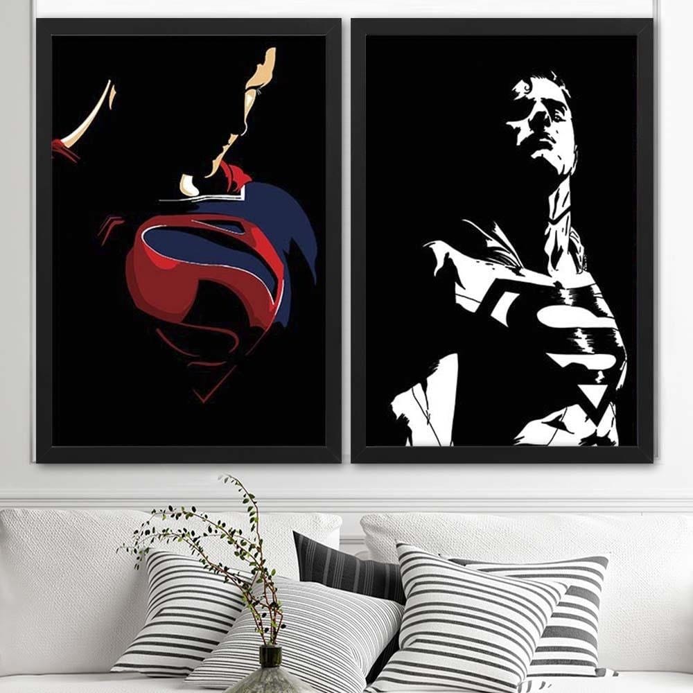Glezna melnā rāmī - Man Of Steel 1 Home Trends