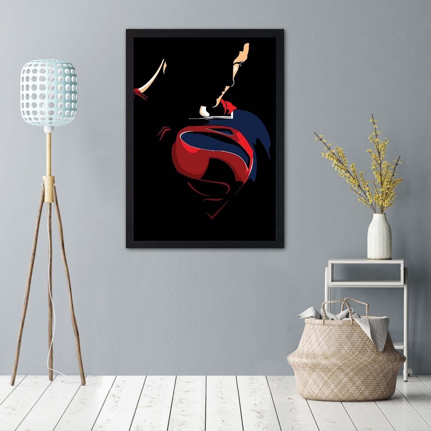 Glezna melnā rāmī - Man Of Steel Home Trends