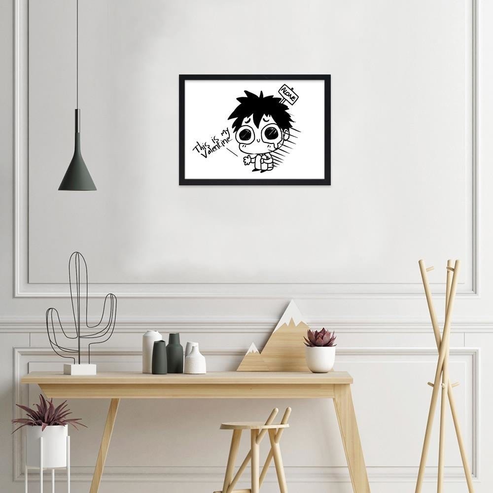 Glezna melnā rāmī - Manga Little Boy Home Trends