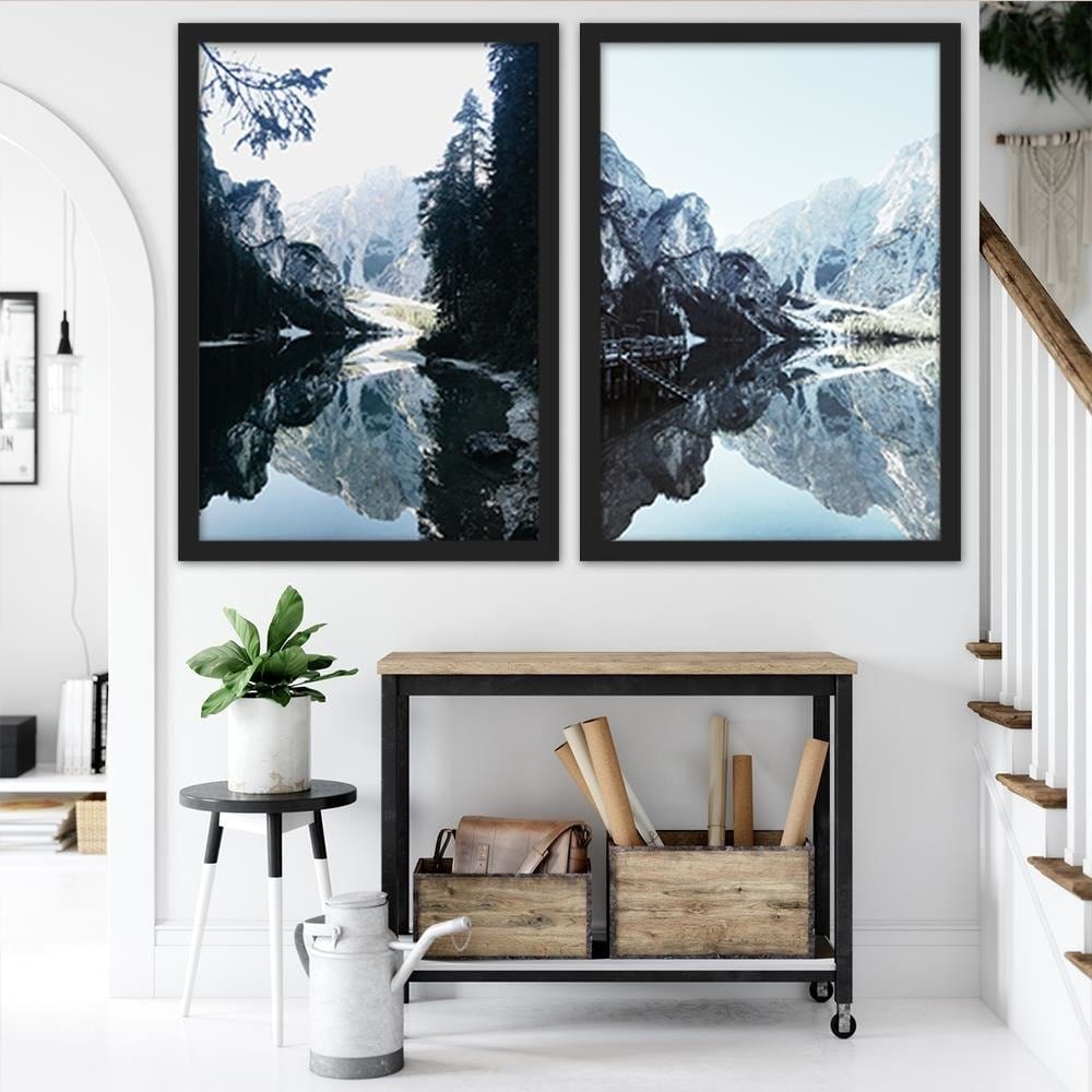 Glezna melnā rāmī - Marina In The Mountains Home Trends