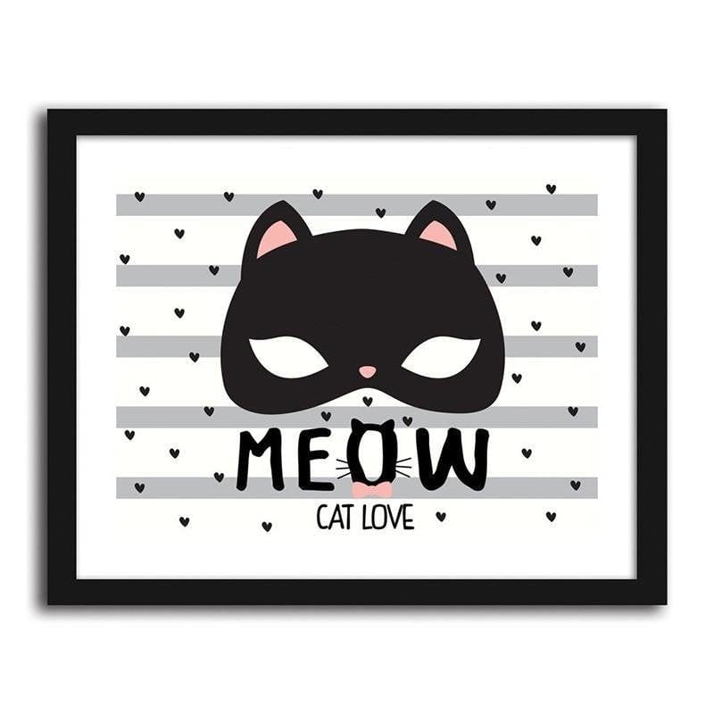 Glezna melnā rāmī - Meow Home Trends